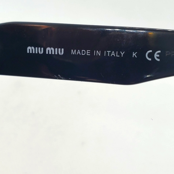 MIU MIU -RASOIR Rock Sunglasses Cat Eye with black rhinestones-Frame and lens - Picture 5 of 11